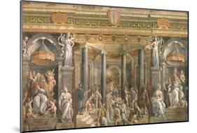 The Baptism of Constantine, 1517-1524-Gianfrancesco Penni-Mounted Giclee Print