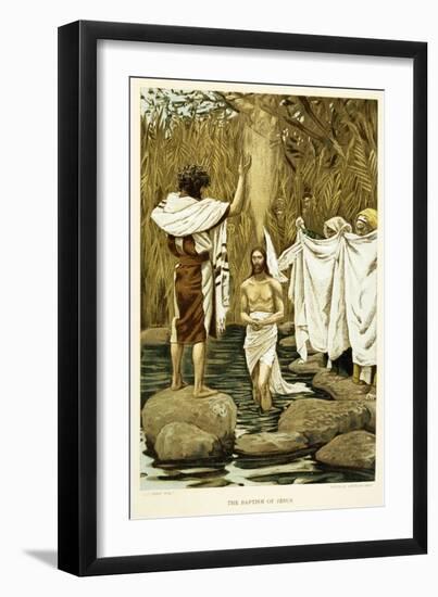 The Baptism of Jesus, Saint Matthew - Bible-James Jacques Joseph Tissot-Framed Giclee Print
