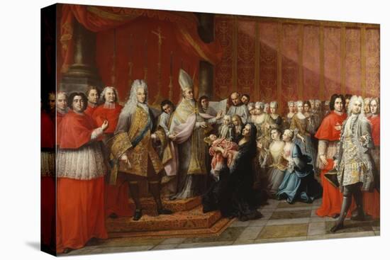 The Baptism of Prince Charles Edward Stewart (1720-88), 1722-35-Pier Leone Ghezzi-Stretched Canvas