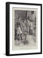 The Baptism of Princess Yolanda of Italy on 15 June at the Quirinal-G.S. Amato-Framed Giclee Print