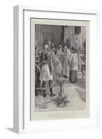 The Baptism of Princess Yolanda of Italy on 15 June at the Quirinal-G.S. Amato-Framed Giclee Print