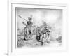 The Baptism of the Eunuch, 1641 (Etching)-Rembrandt van Rijn-Framed Giclee Print