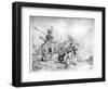 The Baptism of the Eunuch, 1641 (Etching)-Rembrandt van Rijn-Framed Giclee Print