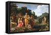 The Baptism of the Eunuch, 17Th Century (Oil on Wood)-Pieter Lastman-Framed Stretched Canvas