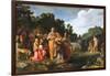 The Baptism of the Eunuch, 17Th Century (Oil on Wood)-Pieter Lastman-Framed Giclee Print