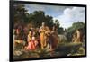 The Baptism of the Eunuch, 17Th Century (Oil on Wood)-Pieter Lastman-Framed Giclee Print