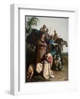 The Baptism of the Eunuch-Rembrandt van Rijn-Framed Giclee Print