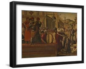 The Baptism of the Selenites-Vittore Carpaccio-Framed Giclee Print