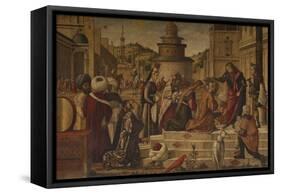 The Baptism of the Selenites-Vittore Carpaccio-Framed Stretched Canvas