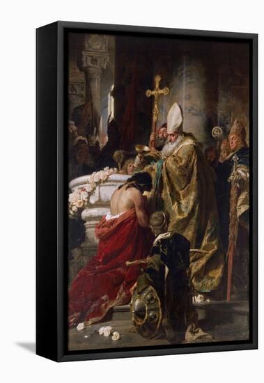 The Baptism of Vajk-Gyula Benczur-Framed Stretched Canvas