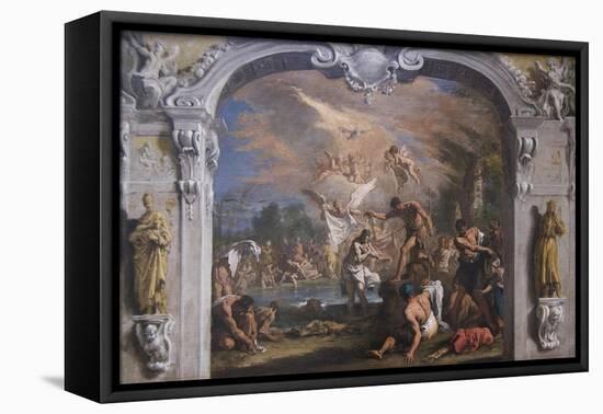 The Baptist of Christ-Sebastiano Ricci-Framed Stretched Canvas