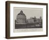 The Baptistery, Cathedral, and Leaning Tower at Pisa, with Campo Santo in the Background-null-Framed Giclee Print