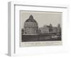 The Baptistery, Cathedral, and Leaning Tower at Pisa, with Campo Santo in the Background-null-Framed Giclee Print