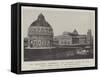 The Baptistery, Cathedral, and Leaning Tower at Pisa, with Campo Santo in the Background-null-Framed Stretched Canvas