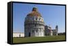 The Baptistery, Duomo and Leaning Tower, Piazza Dei Miracoli, Pisa, Tuscany, Italy, Europe-Simon Montgomery-Framed Stretched Canvas