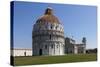 The Baptistery, Duomo and Leaning Tower, Piazza Dei Miracoli, Pisa, Tuscany, Italy, Europe-Simon Montgomery-Stretched Canvas