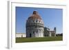 The Baptistery, Duomo and Leaning Tower, Piazza Dei Miracoli, Pisa, Tuscany, Italy, Europe-Simon Montgomery-Framed Photographic Print