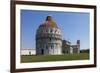 The Baptistery, Duomo and Leaning Tower, Piazza Dei Miracoli, Pisa, Tuscany, Italy, Europe-Simon Montgomery-Framed Photographic Print