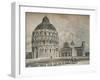 The Baptistry, Cathedral, and Leaning Tower of Pisa, c1906, (1907)-O Schulz-Framed Giclee Print