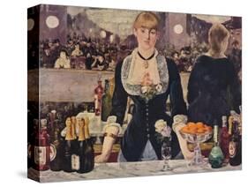 The Bar at the Folies-Bergere, 1882, (1938)-Edouard Manet-Stretched Canvas