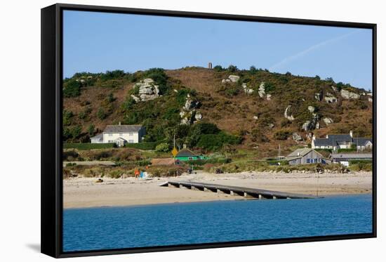 The Bar Quay on Bryher, Isles of Scilly, England, United Kingdom, Europe-Robert Harding-Framed Stretched Canvas