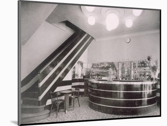 The Bar Torcy, Designed by Deschanel and J. Dussolier, 1920S (B/W Photo)-French Photographer-Mounted Giclee Print