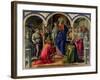 The Barbadori Altarpiece: Virgin and Child Surrounded by Angels with St. Frediano and St. Augustine-Fra Filippo Lippi-Framed Giclee Print