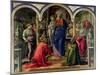 The Barbadori Altarpiece: Virgin and Child Surrounded by Angels with St. Frediano and St. Augustine-Fra Filippo Lippi-Mounted Giclee Print