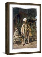 The barber, 1862-Amadeo Preziosi-Framed Giclee Print