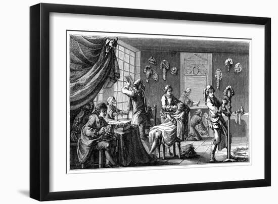 The Barber's Boutique-Charles Nicolas Cochin-Framed Premium Giclee Print