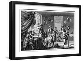 The Barber's Boutique-Charles Nicolas Cochin-Framed Giclee Print