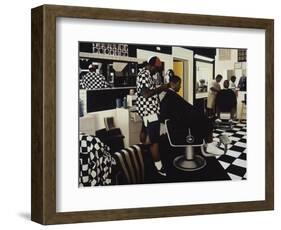 The Barbershop-Dale Kennington-Framed Giclee Print