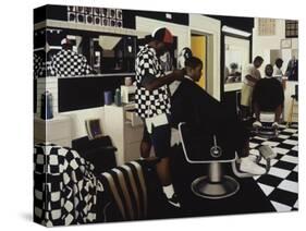 The Barbershop-Dale Kennington-Stretched Canvas