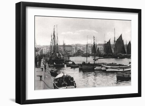 The Barbican, Plymouth, Devon, Early 20th Century-null-Framed Giclee Print