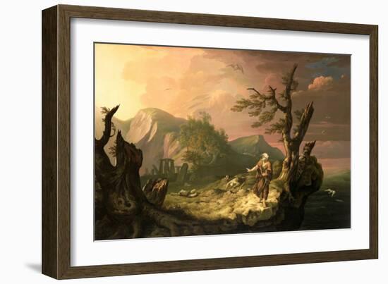 The Bard, 1774 (Oil on Canvas)-Thomas Jones-Framed Giclee Print