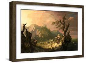 The Bard, 1774 (Oil on Canvas)-Thomas Jones-Framed Giclee Print