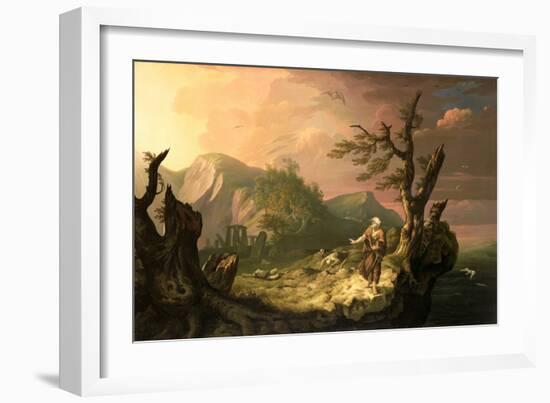 The Bard, 1774 (Oil on Canvas)-Thomas Jones-Framed Giclee Print