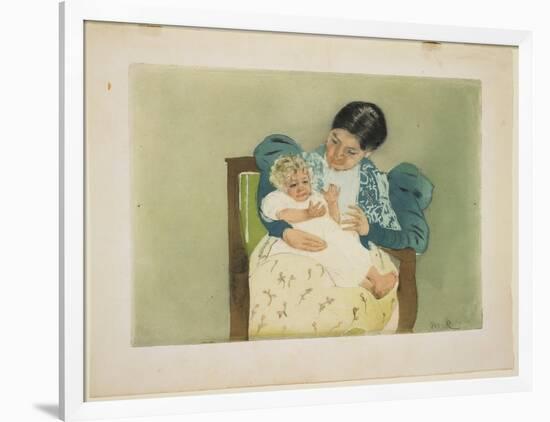 The Barefooted Child, C. 1896-1897-Mary Cassatt-Framed Giclee Print