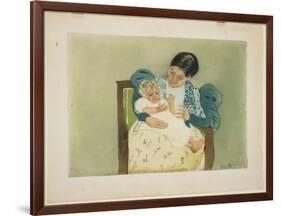 The Barefooted Child, C. 1896-1897-Mary Cassatt-Framed Giclee Print