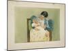 The Barefooted Child, C. 1896-1897-Mary Cassatt-Mounted Giclee Print