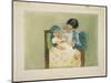 The Barefooted Child, C. 1896-1897-Mary Cassatt-Mounted Giclee Print