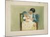 The Barefooted Child, C. 1896-1897-Mary Cassatt-Mounted Giclee Print