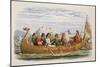 The Barge of Edgar Manned by Eight Kings on the Dee-James William Edmund Doyle-Mounted Giclee Print