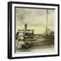 The Barge-Edouard Manet-Framed Giclee Print