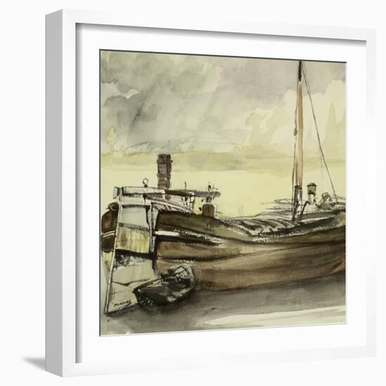 The Barge-Edouard Manet-Framed Giclee Print