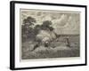 The Barley Harvest-John Linnell-Framed Giclee Print