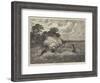 The Barley Harvest-John Linnell-Framed Giclee Print