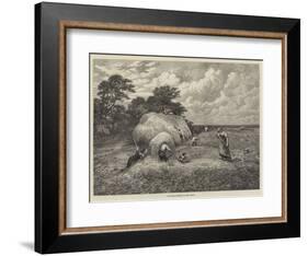 The Barley Harvest-John Linnell-Framed Giclee Print