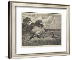 The Barley Harvest-John Linnell-Framed Giclee Print