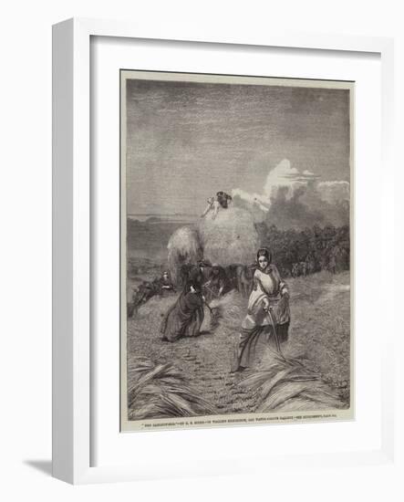 The Barleyfield-George Elgar Hicks-Framed Giclee Print